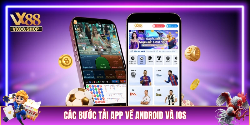 Hướng dẫn các bước tải app về Android và iOS