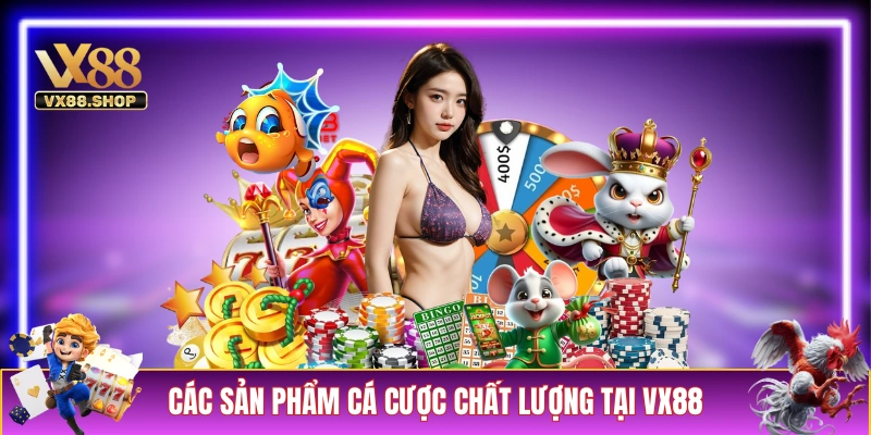 Danh mục sản phẩm cá cược chất lượng tại VX88